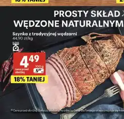 Delikatesy Centrum Szynka z tradycyjnej wędzarni Szlachecka Wędzarnia oferta