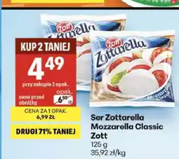 Delikatesy Centrum Ser Zottarella Mozzarella Classic Zott oferta