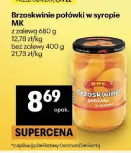 Delikatesy Centrum Brzoskwinie połówki w syropie MK oferta