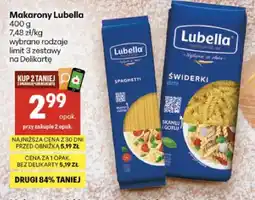 Delikatesy Centrum Makaron Lubella spaghetti oferta