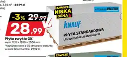 Bricomarche Płyta zwykła Gk Knauf oferta