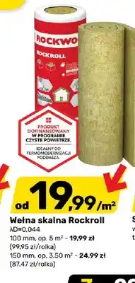 Bricomarche Wełna skalna Rockroll 100 mm Rockwool oferta