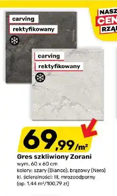 Bricomarche Gres szkliwiony Zorani oferta