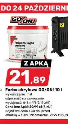 Bricomarche Farba akrylowa GO/ON! oferta