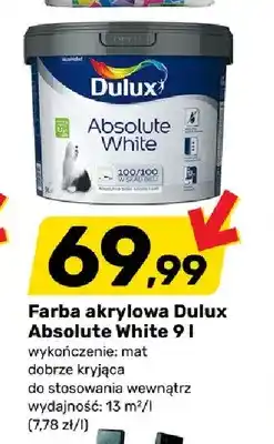 Bricomarche Farba akrylowa Dulux Absolute White oferta