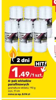 Bricomarche Wkłady parafinowe 6-pak oferta
