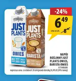 Arhelan Napój roślinny Just Plants barista owies Tymbark oferta