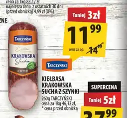 Arhelan Kiełbasa krakowska sucha z szynki Tarczyński oferta