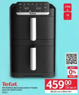Selgros Tefal FRYTOWNICA BEZTŁUSZCZOWA EY7528E0 EASY FRY CRISPY STACK oferta