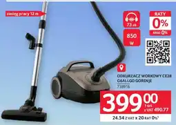 Selgros Odkurzacz workowy GORENJE oferta