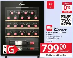 Selgros Chłodziarka do wina Candy oferta