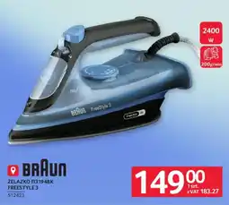 Selgros Żelazko Braun Freestyle 3 oferta