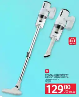 Selgros Odkurzacz Bezworkowy Pionowy VC003WH Manta oferta