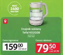 Selgros Czajnik szklany Tefal KO2G0B oferta