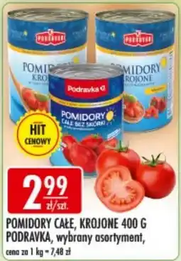Sklepy Doroty Pomidory Całe, Krojone Podravka oferta