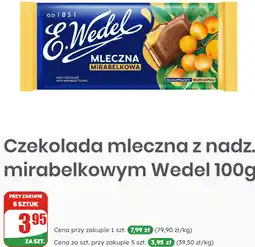 Dino Czekolada mleczna z nadzieniem mirabelkowym E.Wedel oferta