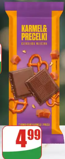 Dino Czekolada mleczna Karmel & Precelki z kawałkami karmelu i precli oferta