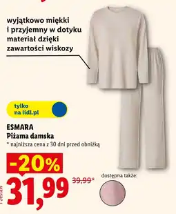 Lidl Piżama damska Esmara oferta
