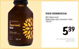 Rossmann Napój typu shot Odporność acerola i imbir Vigo Kombucha oferta