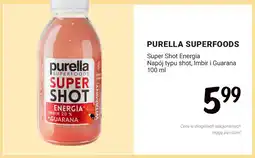 Rossmann Super Shot Energia napój typu shot imbir i guarana Purella Superfoods oferta