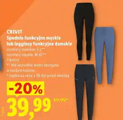 Lidl Legginsy męskie Crivit oferta