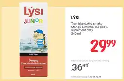 Rossmann Tran islandzki o smaku mango-limonka dla dzieci suplement diety Lýsi oferta