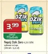 Malinka Market Napój Dzik Zero sour apple oferta