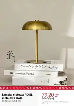 Homla Lampka stołowa Pixel metalowa złota oferta