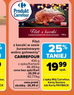 Carrefour Filet z kaczki Carrefour oferta