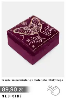 Medicine Szkatułka na biżuterię z materiału tekstylnego Medicine oferta