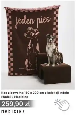 Koc z bawełną 150x200 cm z kolekcji Adela Madej x Medicine