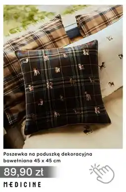 Medicine Poszewka na poduszkę dekoracyjna bawełniana 45x45 cm Medicine oferta