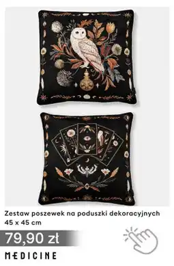 Medicine Zestaw poszewek na poduszki dekoracyjnych 45x45 cm Medicine oferta