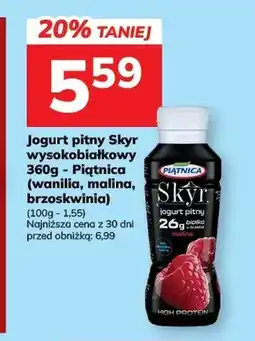 Hitpol Jogurt pitny Skyr wysokobiałkowy malina Piątnica oferta
