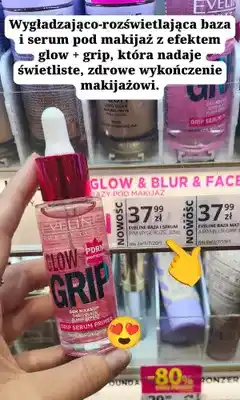 Hebe Baza i serum pod makijaż Eveline Cosmetics Glow Grip oferta