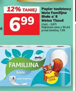 Hitpol Papier toaletowy Mola Familijna biała Metsa Tissue oferta
