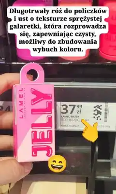 Hebe Róż do policzków i ust Lamel Water Jelly oferta