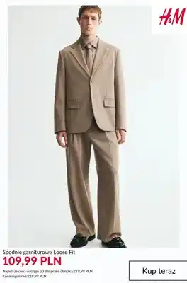 Spodnie garniturowe Loose Fit H & M