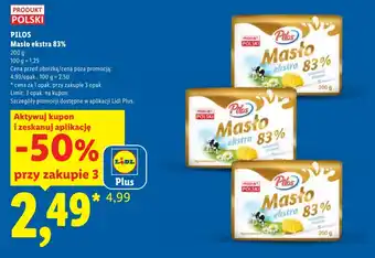 Lidl Masło Pilos oferta