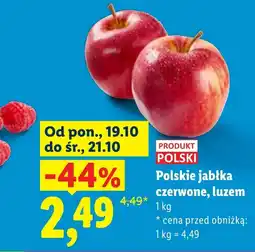 Lidl Jabłka Polski oferta