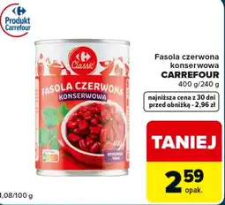 Globi Fasola konserwowa Carrefour oferta
