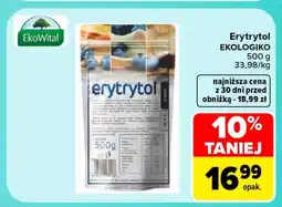 Carrefour Market Erytrytol Ekologiko oferta