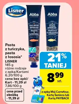 Carrefour Market Krem z łososia Abba oferta