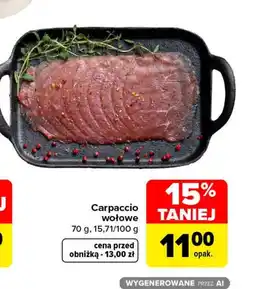 Carrefour Market Carpaccio wołowe oferta