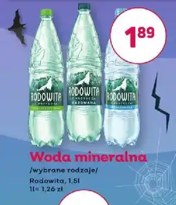 Bliski Woda mineralna Rodowita oferta
