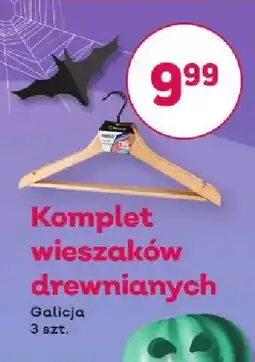 Bliski Komplet wieszaków drewnianych Galicja oferta