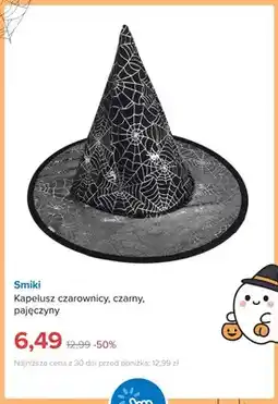Smyk Kapelusz czarownicy czarny pajęczyny Smiki oferta