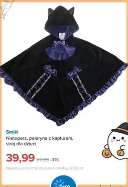 Smyk Nietoperz peleryna z kapturem strój dla dzieci Smiki oferta