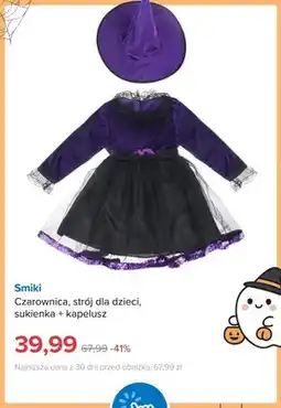 Smyk Czarownica strój dla dzieci sukienka + kapelusz Smiki oferta