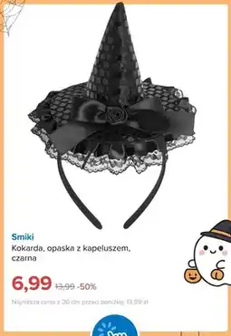 Smyk Kokarda opaska z kapeluszem czarna Smiki oferta